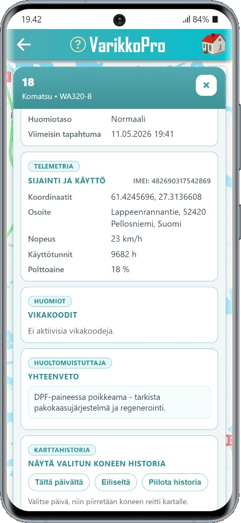 Koneen telemetria